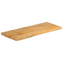 vidaXL tömör mangófa természetes élű asztallap 100 x 40 x 2,5 cm