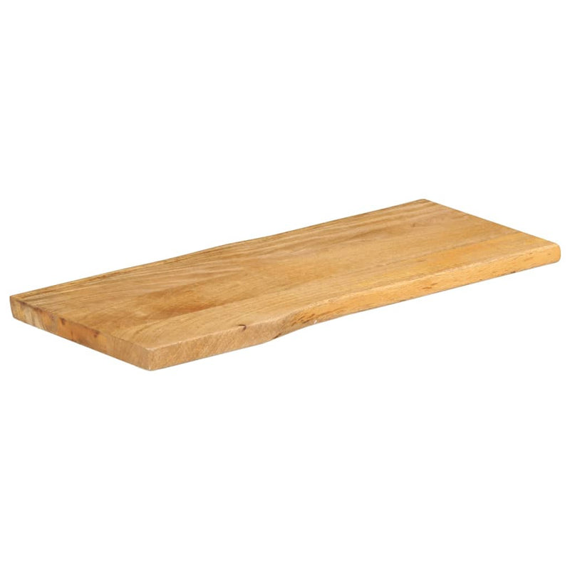 vidaXL tömör mangófa természetes élű asztallap 100 x 40 x 2,5 cm