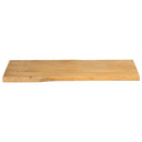 vidaXL tömör mangófa természetes élű asztallap 100 x 40 x 2,5 cm