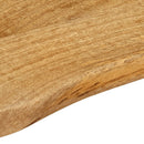 vidaXL tömör mangófa természetes élű asztallap 100 x 40 x 2,5 cm