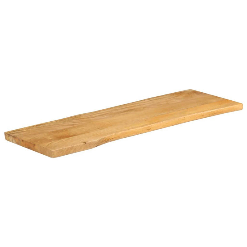 vidaXL tömör mangófa természetes élű asztallap 110 x 40 x 2,5 cm