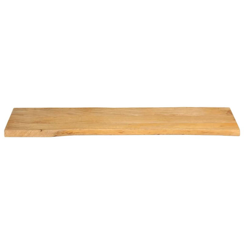 vidaXL tömör mangófa természetes élű asztallap 110 x 40 x 2,5 cm