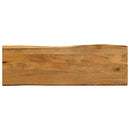 vidaXL tömör mangófa természetes élű asztallap 140 x 40 x 2,5 cm