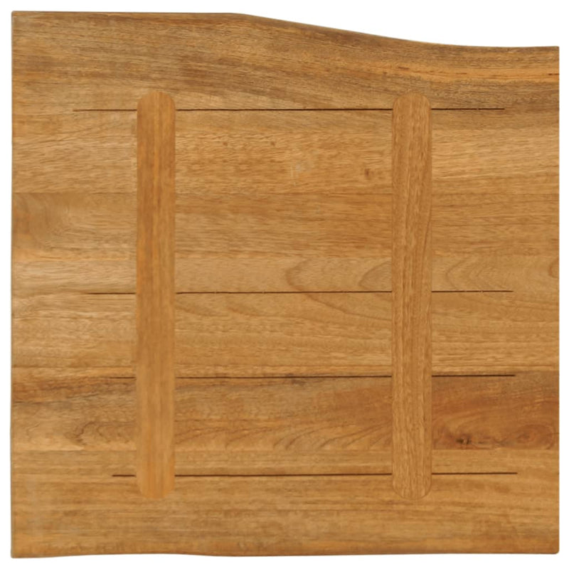 vidaXL tömör mangófa természetes élű asztallap 60 x 60 x 2,5 cm