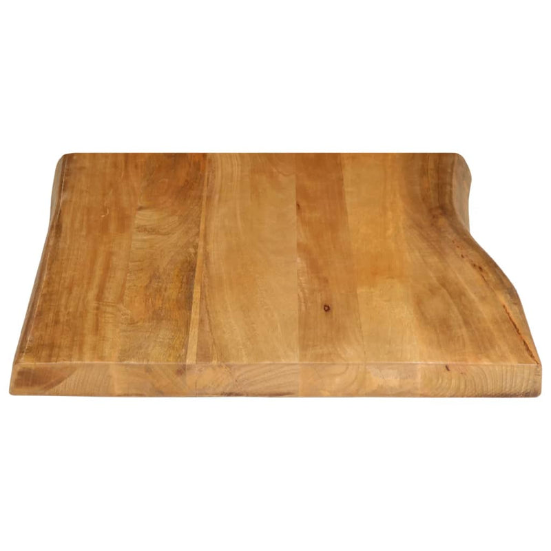 vidaXL tömör mangófa természetes élű asztallap 80 x 60 x 2,5 cm