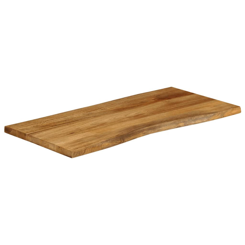 vidaXL tömör mangófa természetes élű asztallap 100 x 60 x 2,5 cm