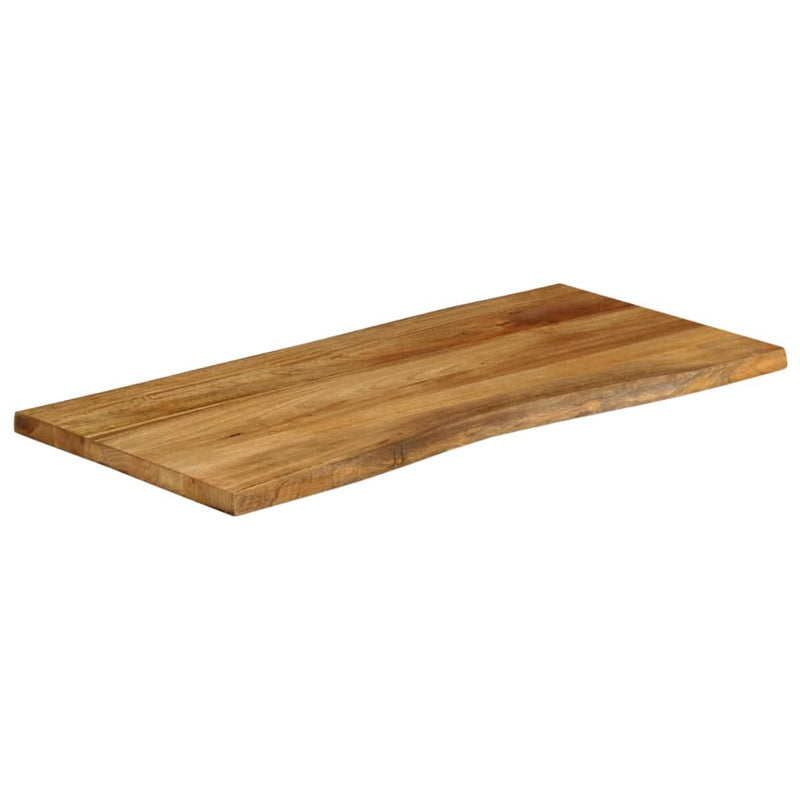 vidaXL tömör mangófa természetes élű asztallap 110 x 60 x 2,5 cm