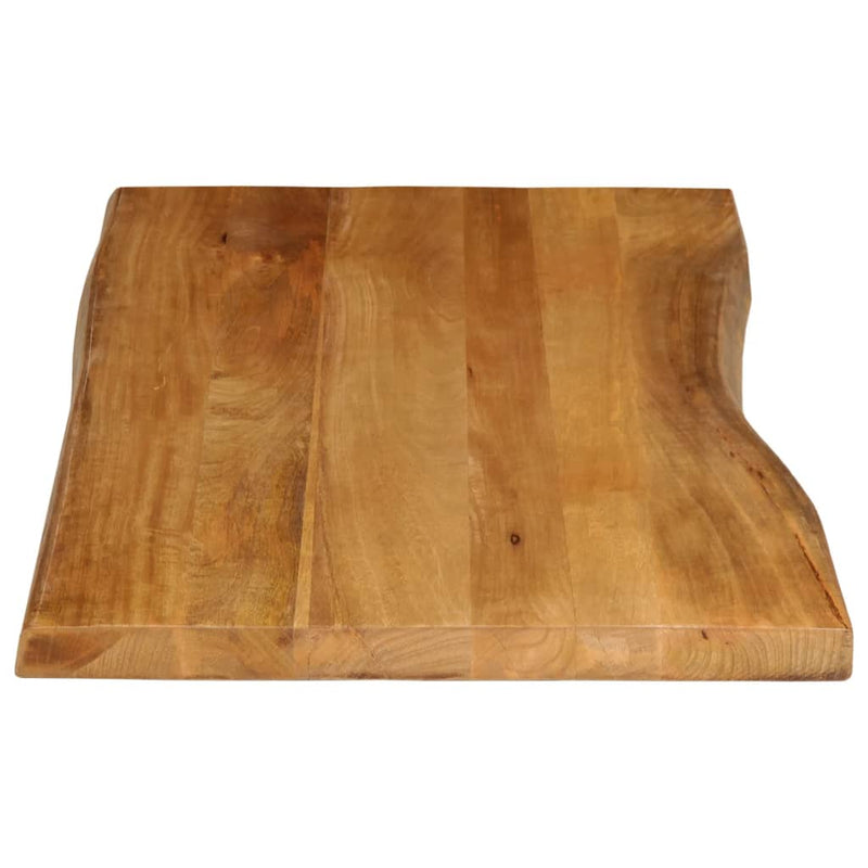 vidaXL tömör mangófa természetes élű asztallap 120 x 60 x 2,5 cm