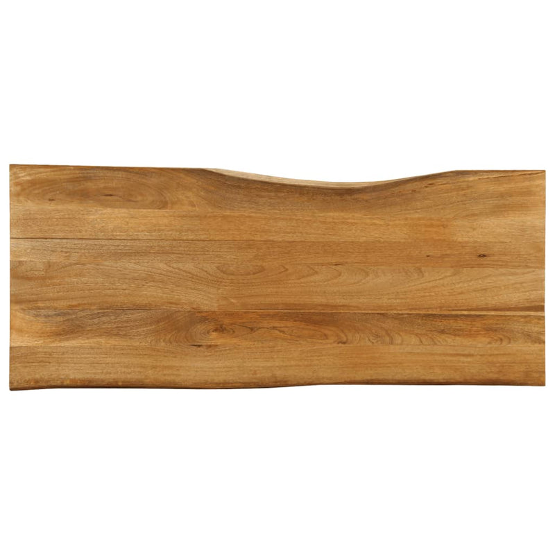 vidaXL tömör mangófa természetes élű asztallap 140 x 60 x 2,5 cm