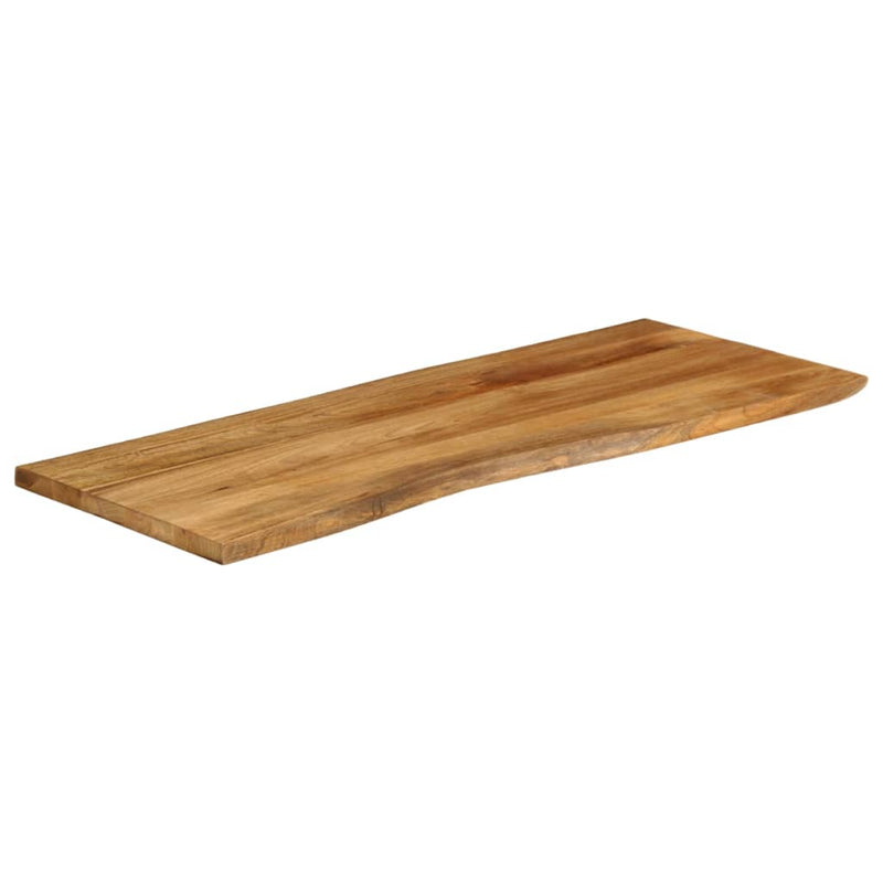 vidaXL tömör mangófa természetes élű asztallap 140 x 60 x 2,5 cm