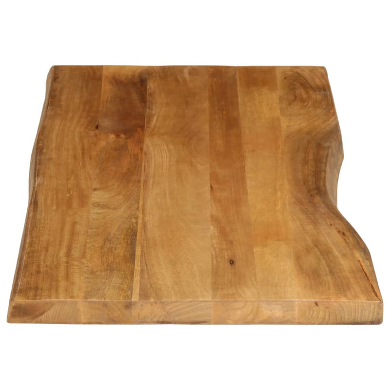 vidaXL tömör mangófa természetes élű asztallap 140 x 60 x 2,5 cm