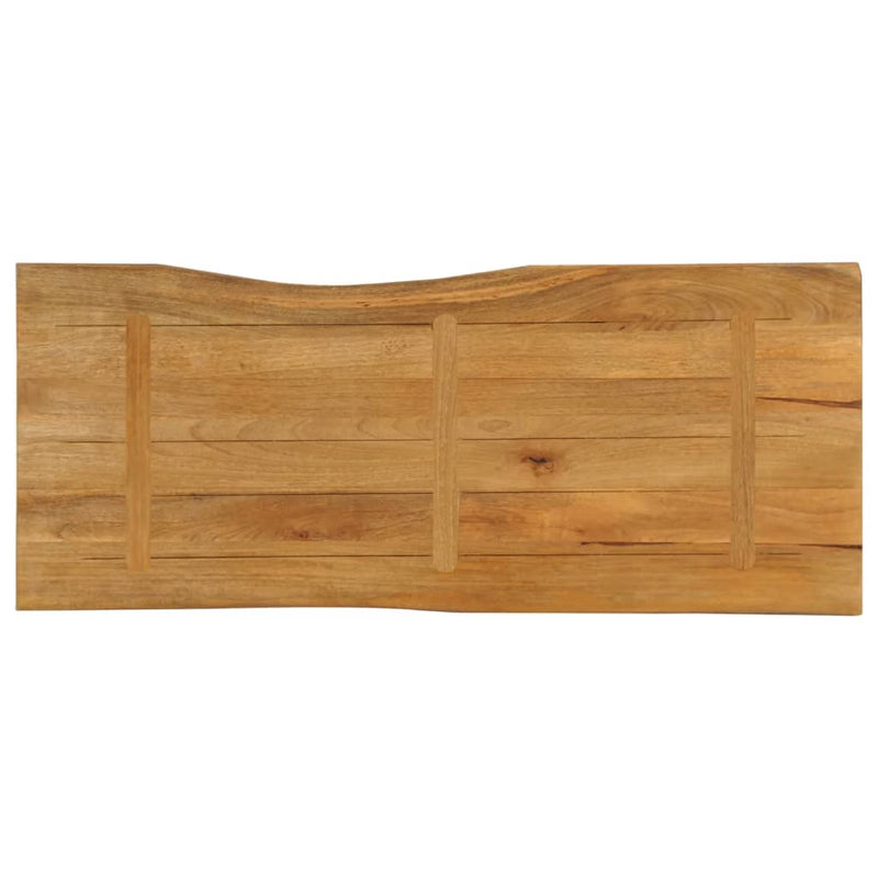 vidaXL tömör mangófa természetes élű asztallap 140 x 60 x 2,5 cm
