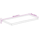 vidaXL tömör mangófa természetes élű asztallap 140 x 60 x 2,5 cm