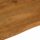 vidaXL tömör mangófa természetes élű asztallap 110 x 80 x 2,5 cm
