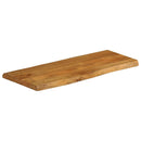 vidaXL tömör mangófa természetes élű asztallap 90 x 40 x 3,8 cm