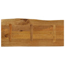 vidaXL tömör mangófa természetes élű asztallap 100 x 40 x 3,8 cm