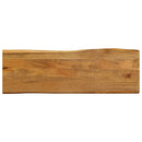 vidaXL tömör mangófa természetes élű asztallap 120 x 40 x 3,8 cm