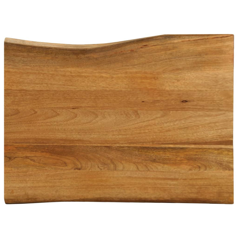 vidaXL tömör mangófa természetes élű asztallap 70 x 60 x 3,8 cm