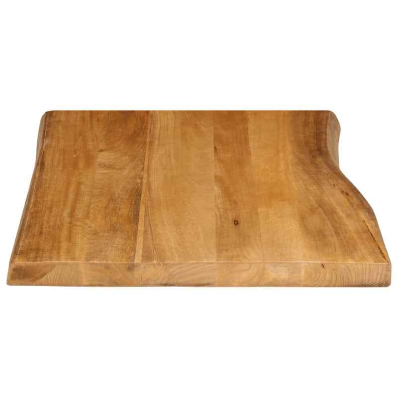 vidaXL tömör mangófa természetes élű asztallap 70 x 60 x 3,8 cm
