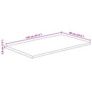 vidaXL tömör mangófa természetes élű asztallap 120 x 60 x 3,8 cm