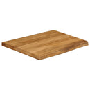 vidaXL tömör mangófa természetes élű asztallap 80 x 80 x 3,8 cm