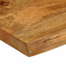 vidaXL tömör mangófa természetes élű asztallap 80 x 80 x 3,8 cm