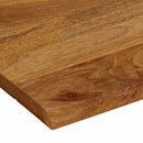 vidaXL tömör mangófa természetes élű asztallap 100 x 80 x 3,8 cm