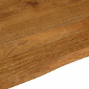 vidaXL tömör mangófa természetes élű asztallap 100 x 80 x 3,8 cm