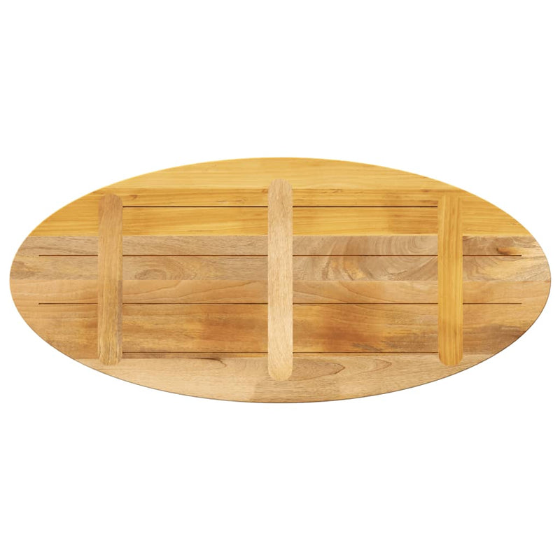vidaXL tömör mangófa ovális asztallap 90 x 40 x 2,5 cm