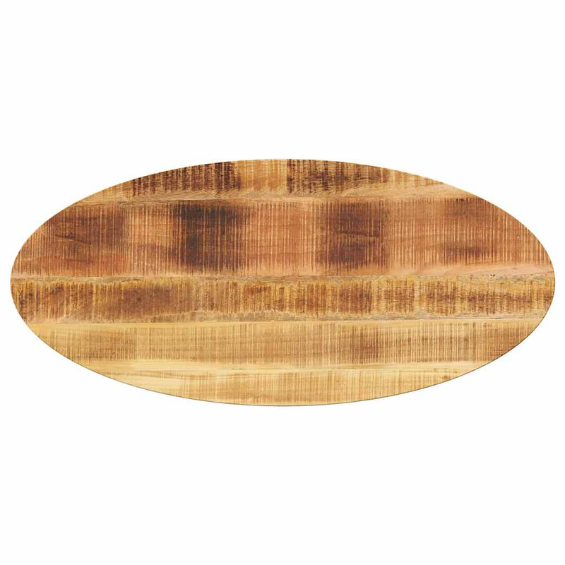 vidaXL tömör nyers mangófa ovális asztallap 110 x 40 x 3,8 cm