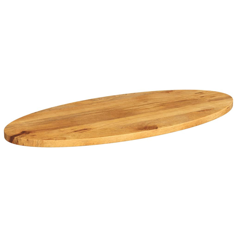 vidaXL tömör mangófa ovális asztallap 140 x 50 x 2,5 cm