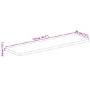 vidaXL tömör akácfa téglalap alakú asztallap 110x20x3,8 cm