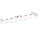 vidaXL tömör akácfa téglalap alakú asztallap 140x30x3,8 cm