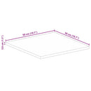 vidaXL tömör akácfa négyzet alakú asztallap 50 x 50 x 3,8 cm