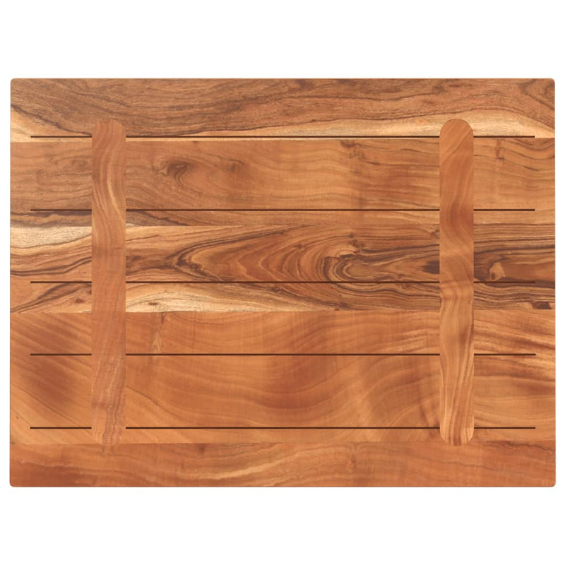 vidaXL tömör akácfa téglalap alakú asztallap 70x50x3,8 cm