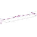 vidaXL tömör akácfa téglalap alakú asztallap 160x50x3,8 cm