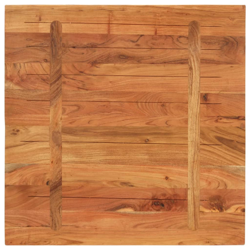 vidaXL tömör akácfa négyzet alakú asztallap 70x70x3,8 cm