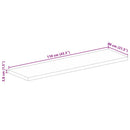 vidaXL tömör akácfa téglalap alakú asztallap 110x80x3,8 cm