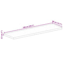vidaXL tömör újrahasznosított fa téglalap alakú asztallap 100x40x2,5cm