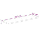 vidaXL tömör újrahasznosított fa téglalap alakú asztallap 120x40x2,5cm