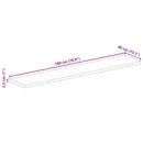 vidaXL tömör újrahasznosított fa téglalap alakú asztallap 180x40x2,5cm
