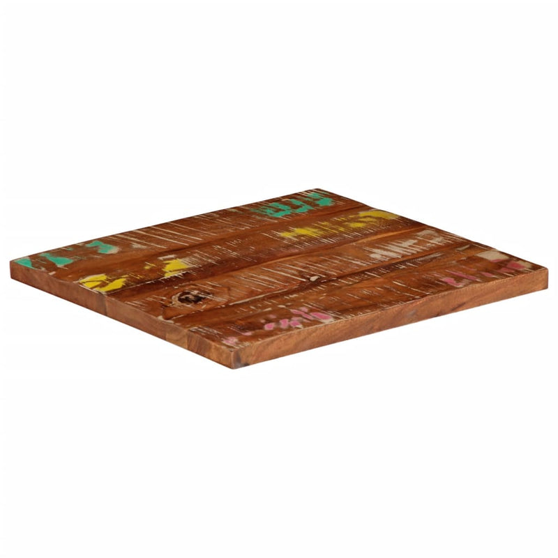 vidaXL tömör újrahasznosított fa négyzet alakú asztallap 60x60x1,5 cm