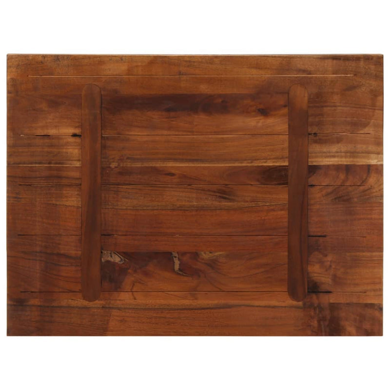 vidaXL tömör újrahasznosított fa téglalap alakú asztallap 80x60x2,5 cm