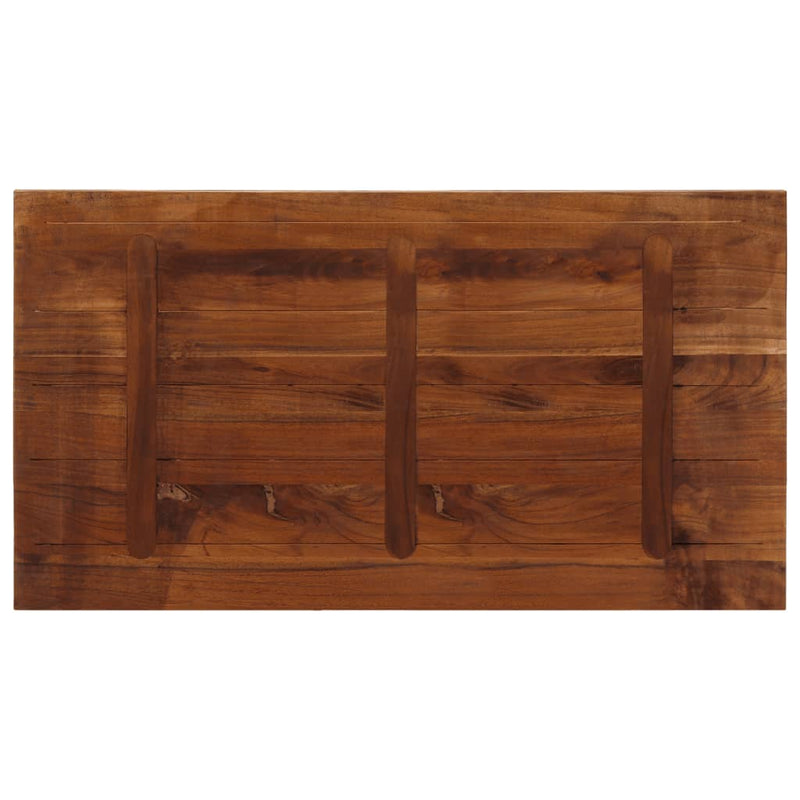 vidaXL tömör újrahasznosított fa téglalap alakú asztallap 100x60x1,5cm