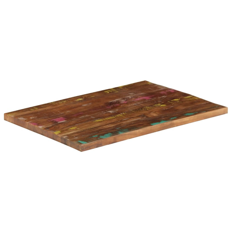 vidaXL tömör újrahasznosított fa téglalap alakú asztallap 90x70x2,5 cm