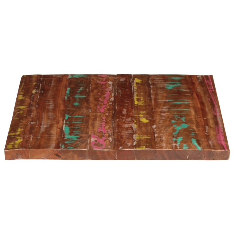 vidaXL tömör újrahasznosított fa téglalap alakú asztallap 90x80x2,5 cm