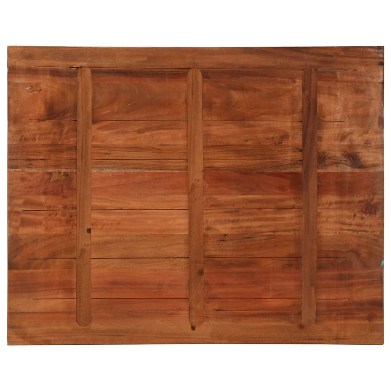 vidaXL tömör újrahasznosított fa téglalap alakú asztallap 90x80x2,5 cm