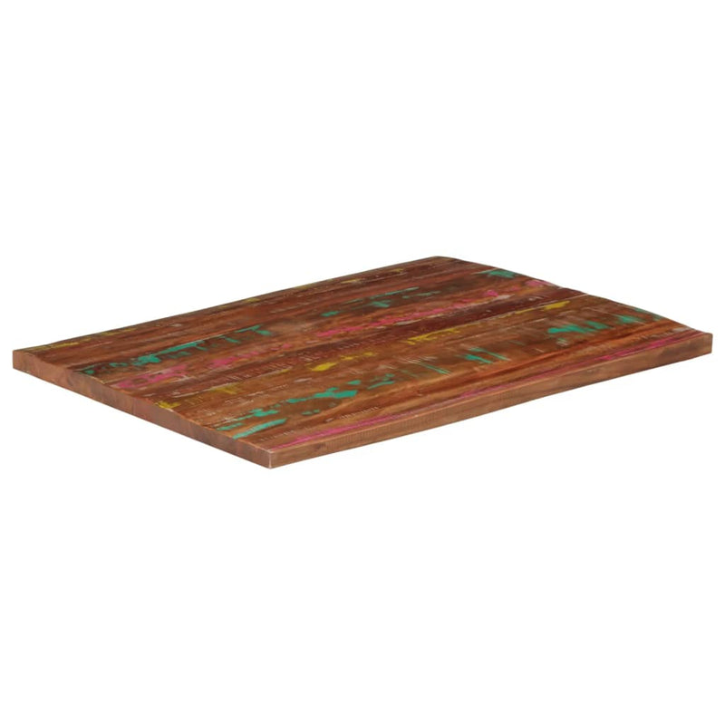 vidaXL tömör újrahasznosított fa téglalap alakú asztallap 100x80x2,5cm