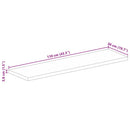 vidaXL tömör újrahasznosított fa téglalap alakú asztallap 110x50x3,8cm