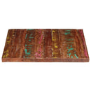 vidaXL tömör újrahasznosított fa téglalap alakú asztallap 90x80x3,8 cm